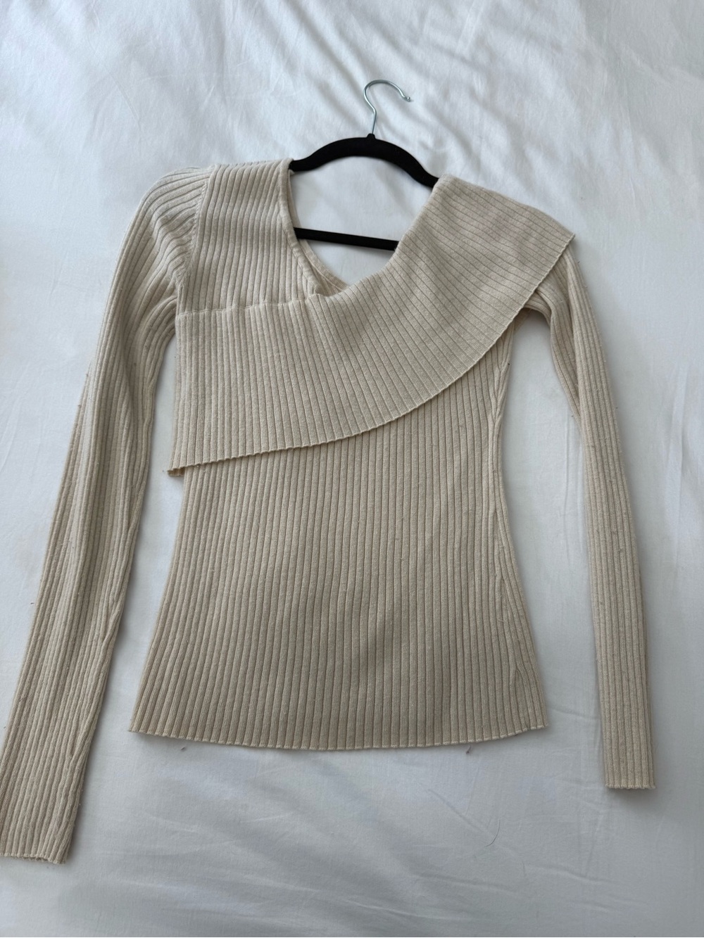 Lovers and Friends Asymmetric tan Sweater Top